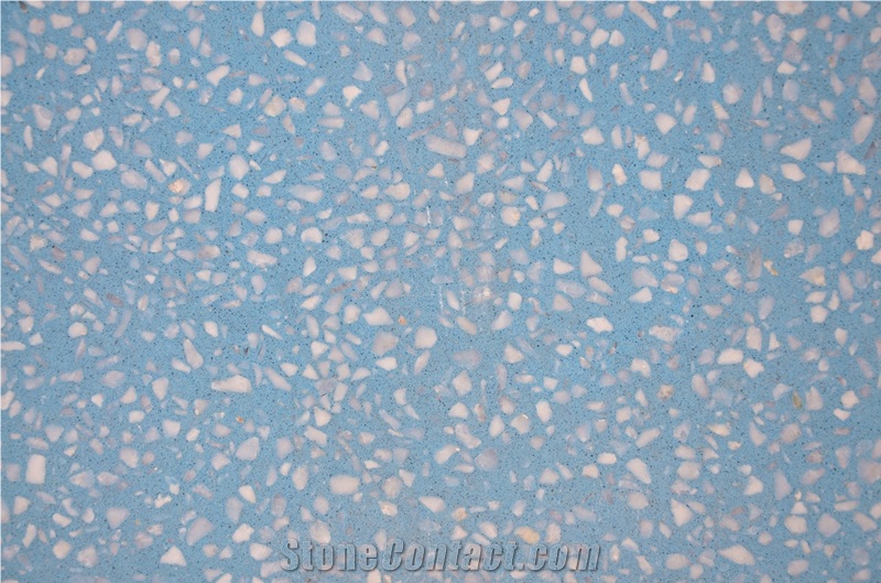 Sy2189 Blue Terrazzo Tile, Cement Tile