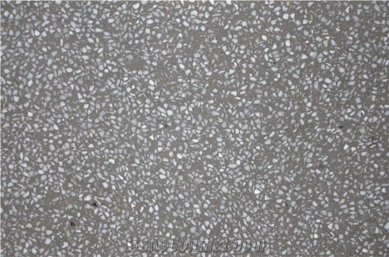 Sy2215 Dark Grey Terrazzo Tile, Cement Tile