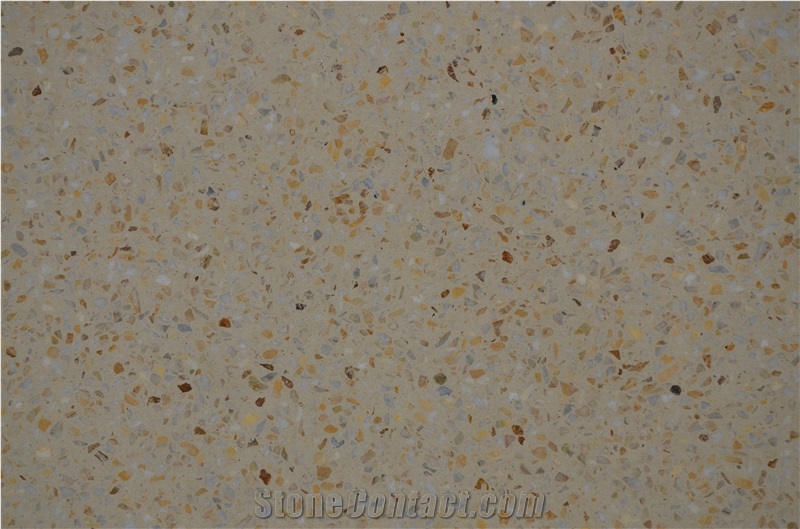 Sy8014 Yellow Terrazzo Tile, Cement Tile