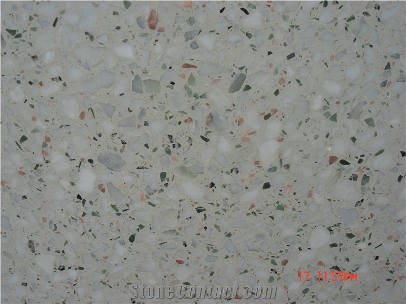 Sy8018 White Terrazzo Tile, Cement Tile