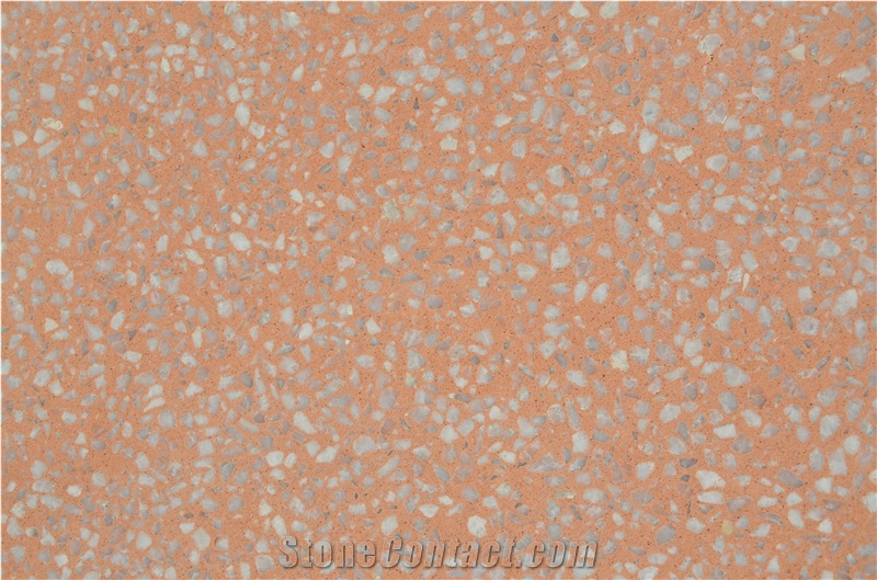 Sy8055 Orange Terrazzo Tile, Cement Tile