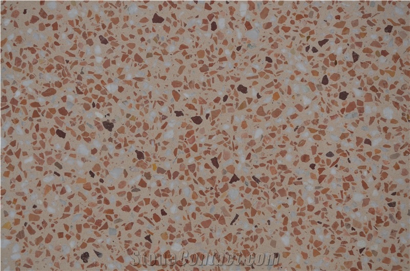 Sy8056 Red Terrazzo Tile, Cement Tile