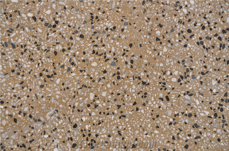 Sy8068 Yellow Terrazzo Tile, Cement Tile