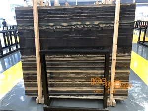 China East Purple Black Wood Marble Slabs & Tiles