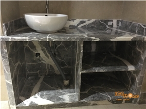 China Grey Marble Bath Top/ Costom Bathroom