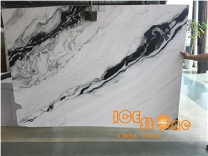 China Panda White Marble Slabs & Tiles Bookmatch