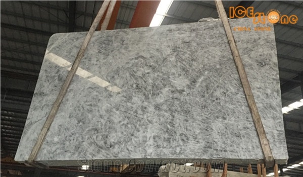 China Snow Silver Fox Alps Grey Marble Slabs Tiles