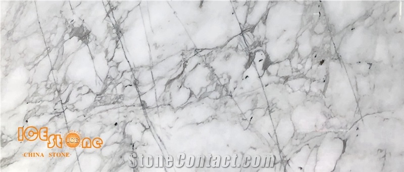 Chinese Arabescato White Marble Slabs Tiles