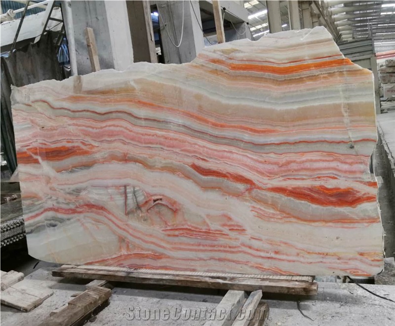 Rainbow Onyx for Marble Design in Stock