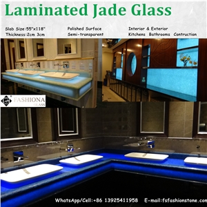 Backlight Jade Glass Panel,Interior & Exterior