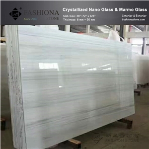Grey Grain Nano Glass Slab,Interior & Exterior.