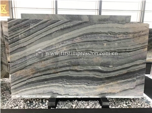 Blue Roma Impression Marble Stone Slabs for Wall