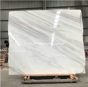 High Quality White Volakas Marble Slabs,Tiles