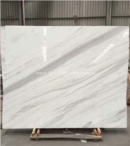 High Quality White Volakas Marble Slabs,Tiles