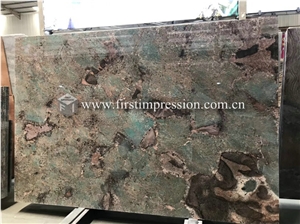 Hot Sale Amazon Green Granite Slabs,Tiles