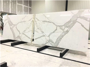 Hot Sale Calacatta Gold White Marble Cut to Size