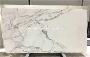 Hot Sale Italy Bianco Calacatta White Marble Slabs