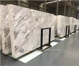 Hot Sale Volakas White Marble Slabs for Walling