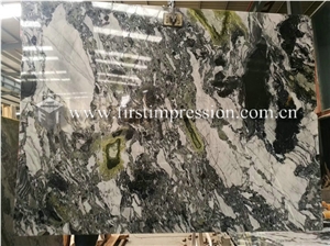 Hot Sales White Beauty Green Marble Slabs