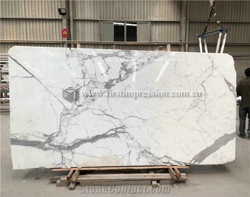Italy Calacatta Gold Marble Slabs for Interior