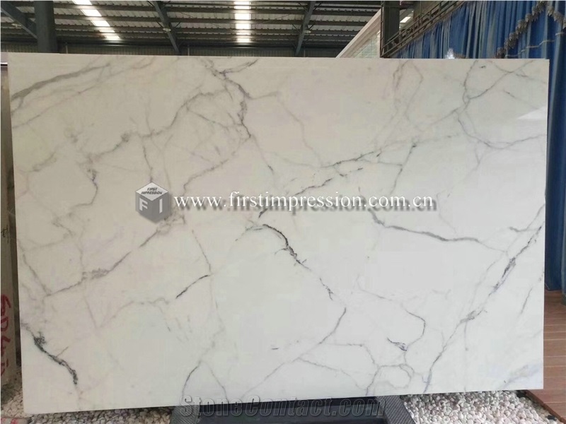 Italy Statuario White Marble Slabs for Wall