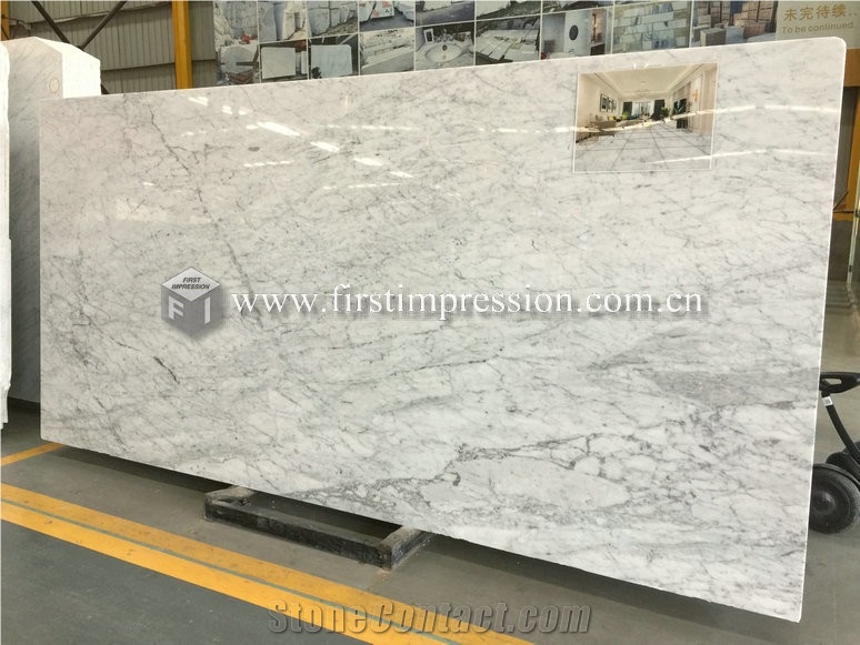 Italy White Carrara Marble Slabs,Tiles