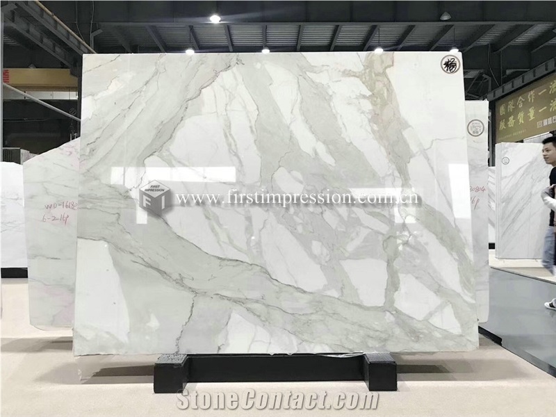 Luxury Italy Calacatta Gold Marble Slabs for Wall