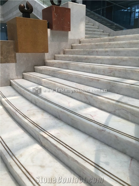 Luxury Lotus White Onyx for Steps&Stairs