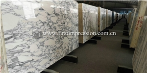 On Sale Italy White Marble Arabescato Marble Slabs
