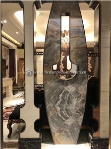 Roma Impression Blue Marble Slabs for Wall