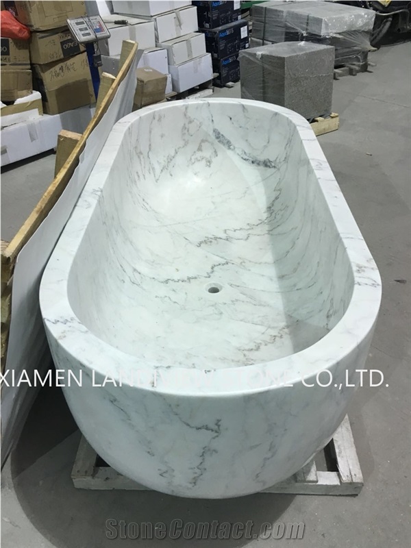 Carrara White Bathtub