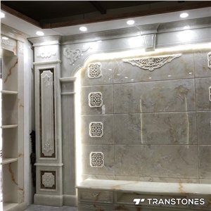 Artificial Onyx Decorations Stone Slabs for Walls