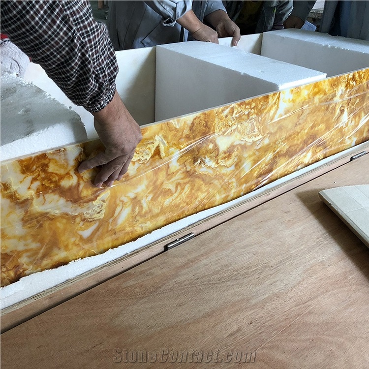 China Supplier Decorative Faux Alabaster Stone