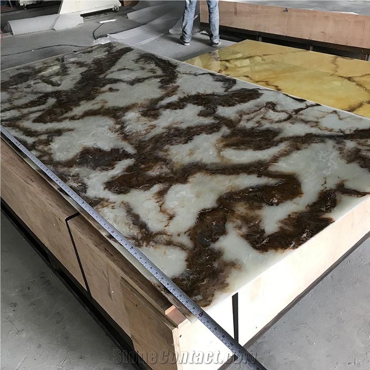 Chinese Style Translucent Resin Panel for Tables