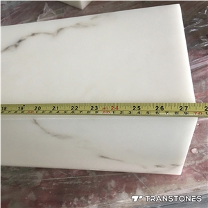 Faux Alabaster Decorative Top Sheet for Hotel