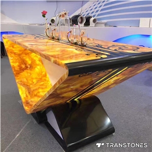 High Transparency Efficiency Alabaster Table Top