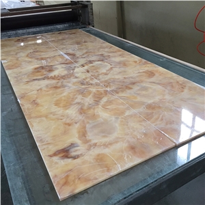 High Transparent Yellow Onyx Walling Tile