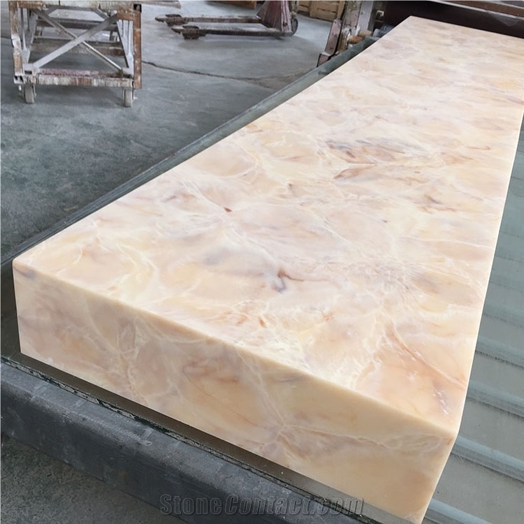 High Transparent Yellow Onyx Walling Tile