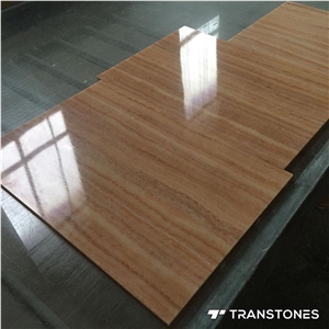 Pretty Stripes Translucent Faux Alabaster Slabs for Top