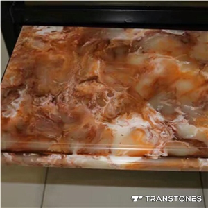 Translucent Faux Alabaster Backit Led Table Top