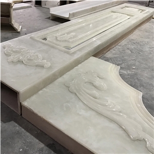 Translucent Faux Alabaster Lobby Wall Panel