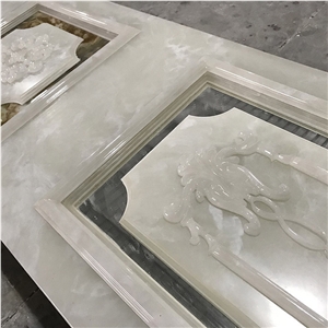 Translucent Faux Alabaster Lobby Wall Panel