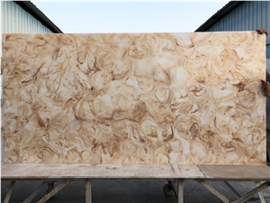 Translucent Faux Alabaster Wall Covering Slab