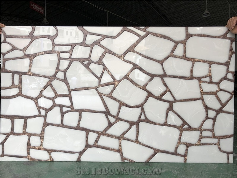 Translucent Polished White Alabaster Wall Covering