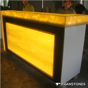 Translucent Solid Surface Alabaster Counter Top