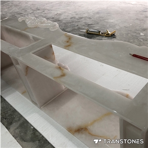 Transtones Faux Alabaster Furniture for Dinning Table