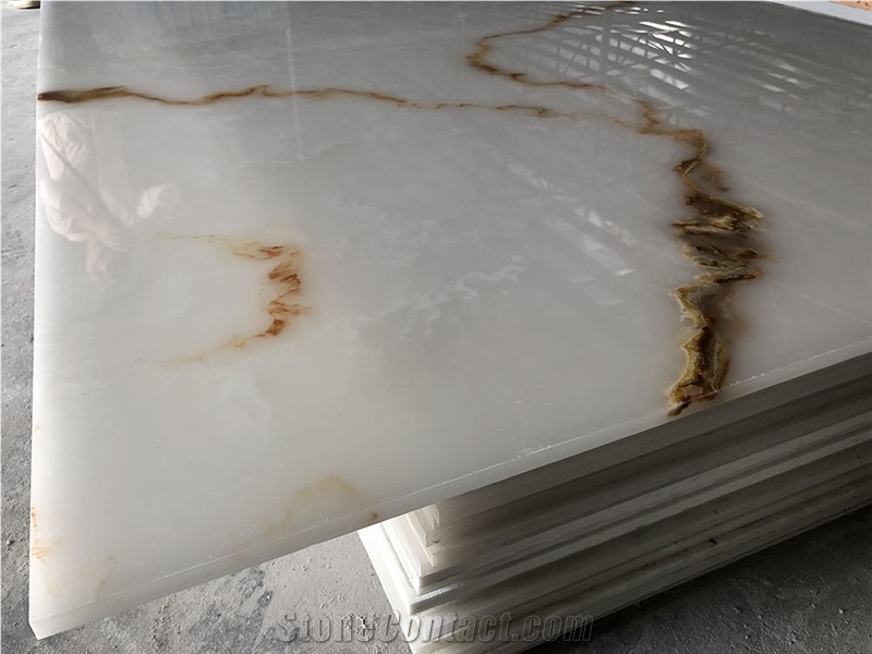 Transtones Polished High Gloss Faux Alabaster Sheet