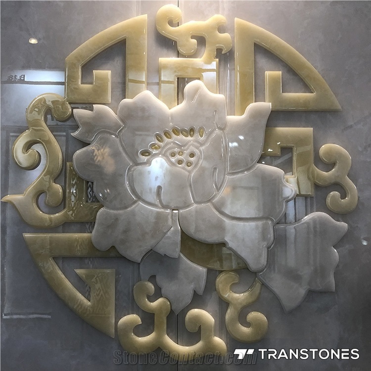 Transtones Translucent Panels for Reception Desk