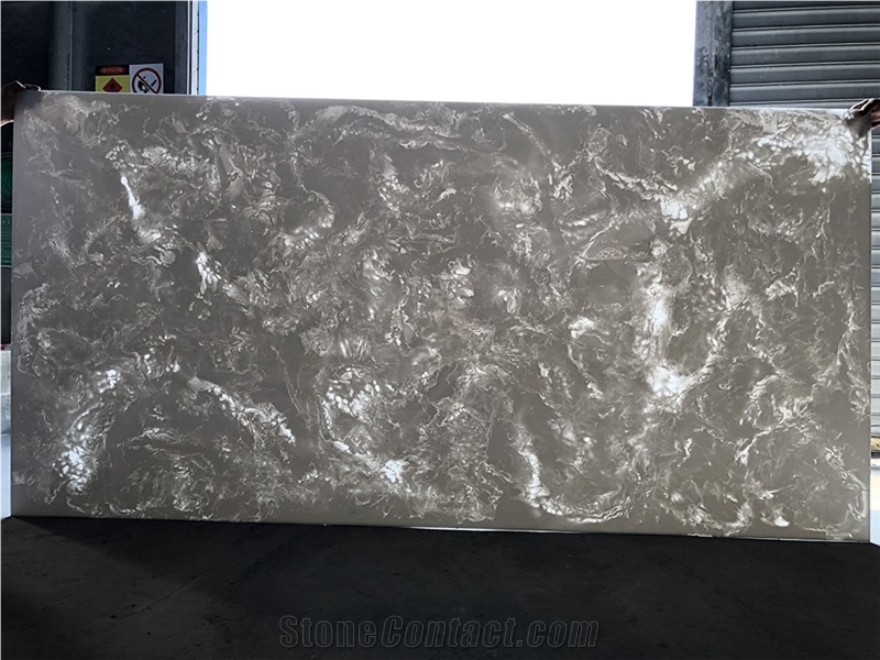 Wholesale Translucent White Artificial Onyx Stone