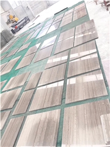 Economy White Wooden Marble Flooring Tiles